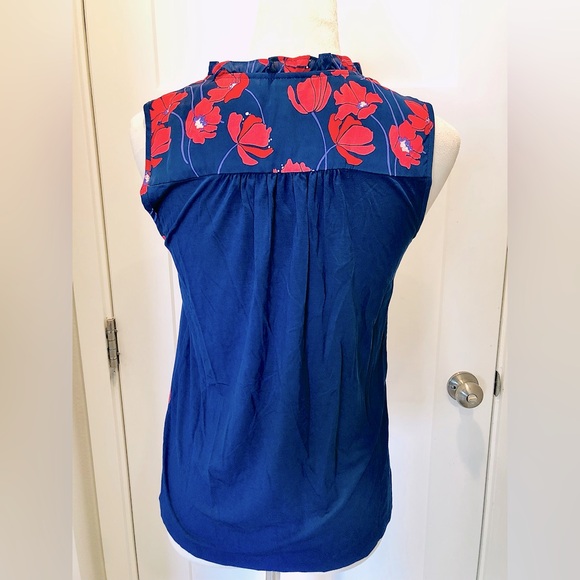Stitch Fix 41 Hawthorn Orlee Mixed Material Sleeveless Top - Petite - Picture 8 of 9